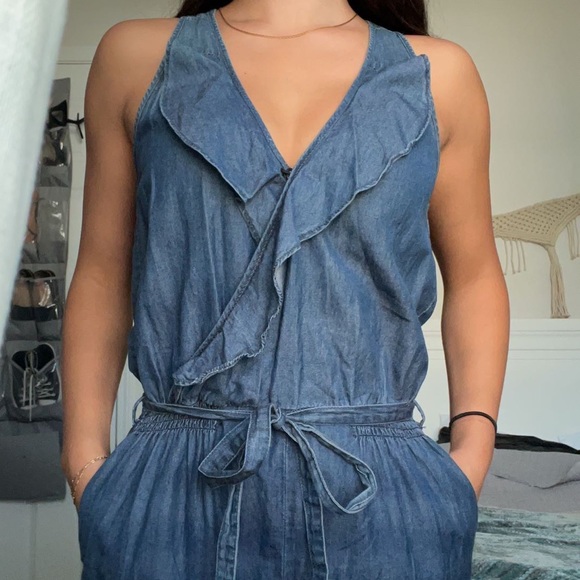 American Rag Cie Denim Romper XS - Picture 4 of 5